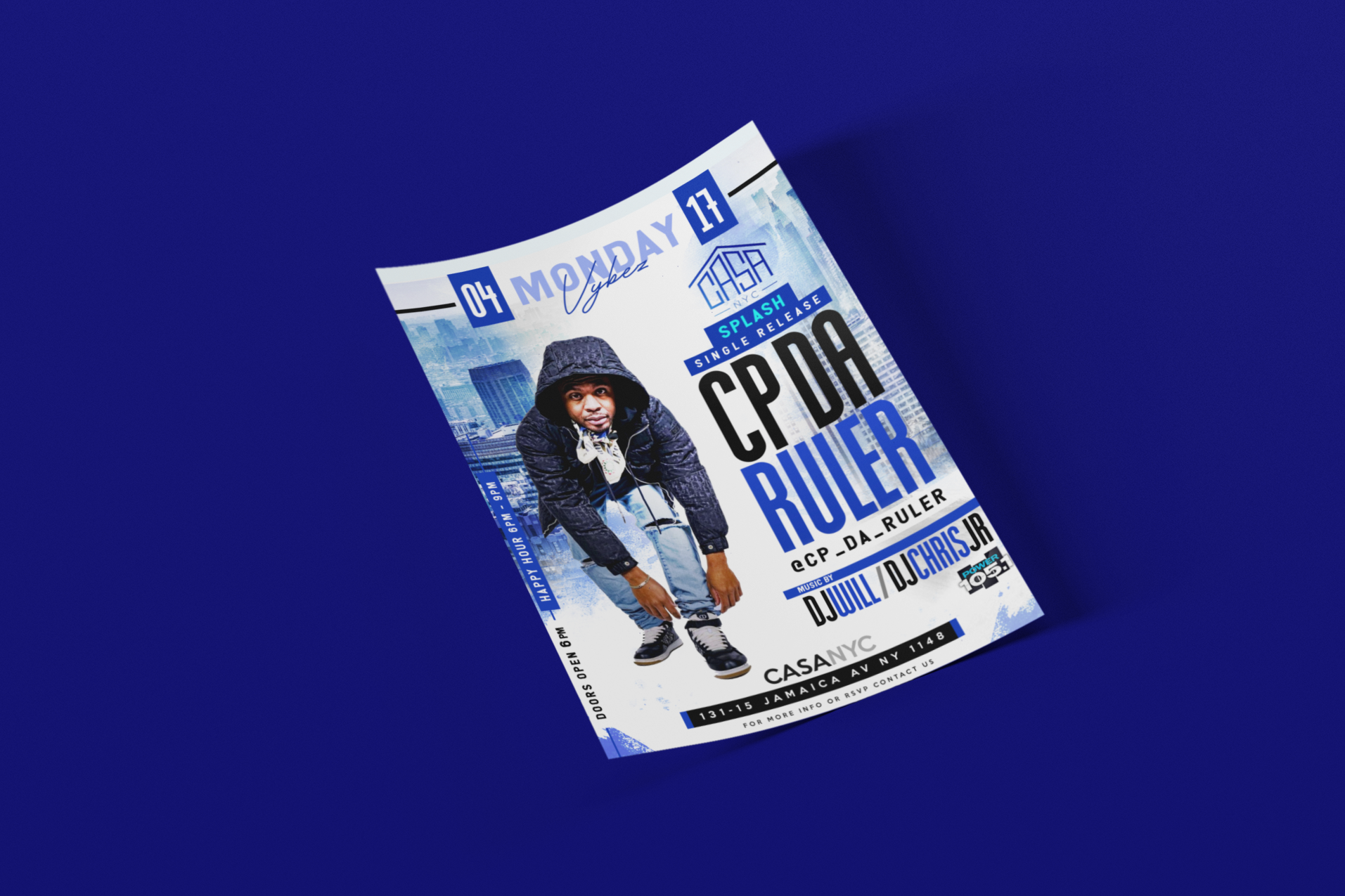 Casa NYC. Flyer Design CP Da Ruler