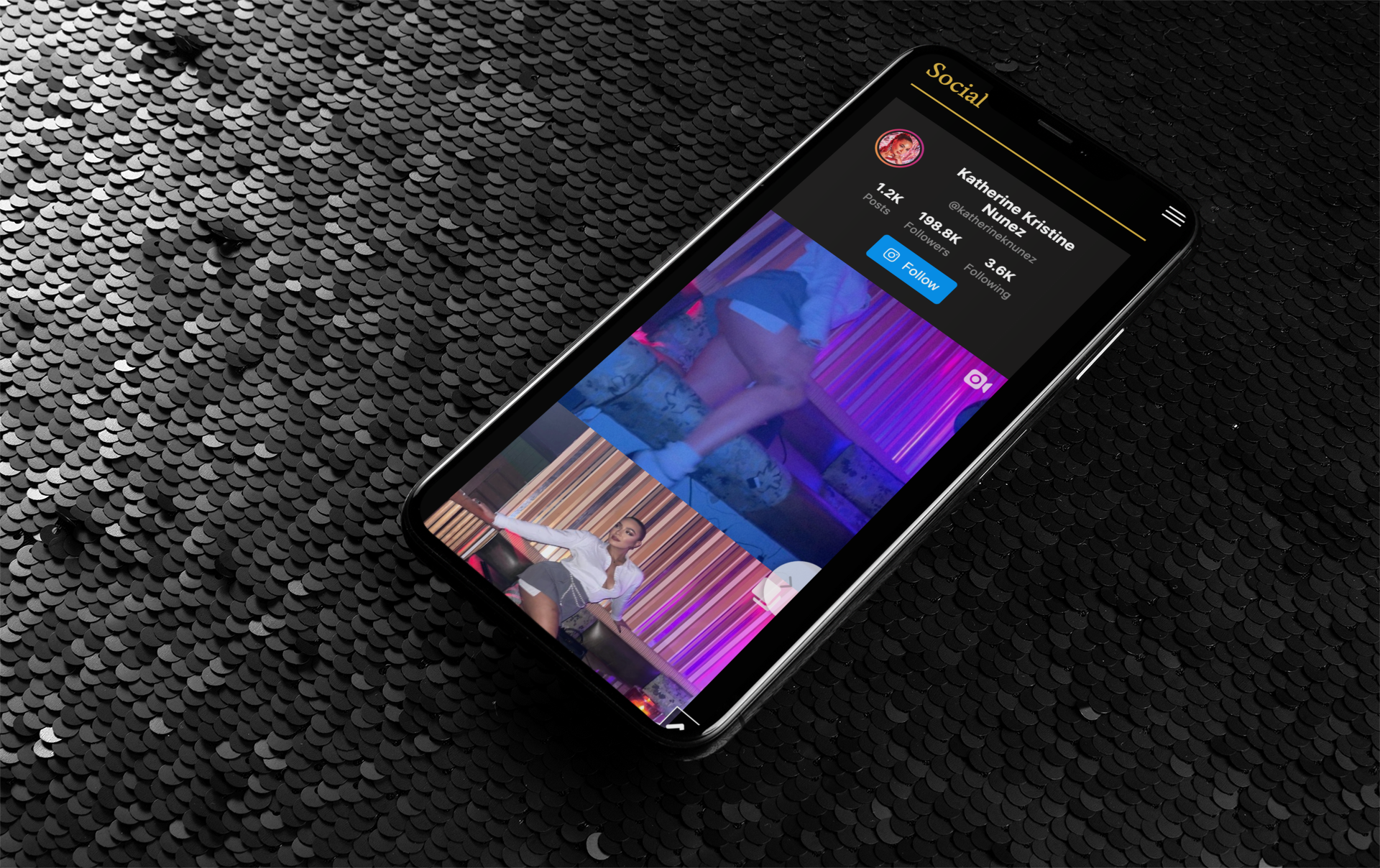 Katherine Nunez mobile website design