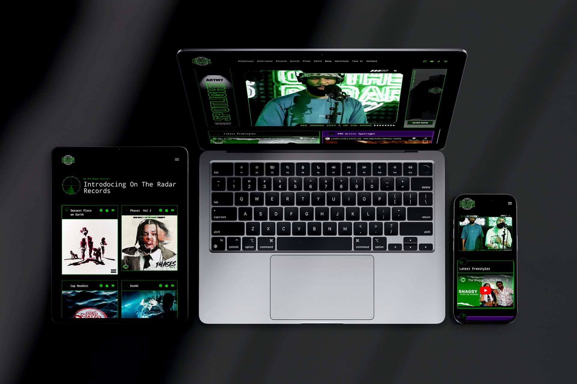 On The Radar new website design