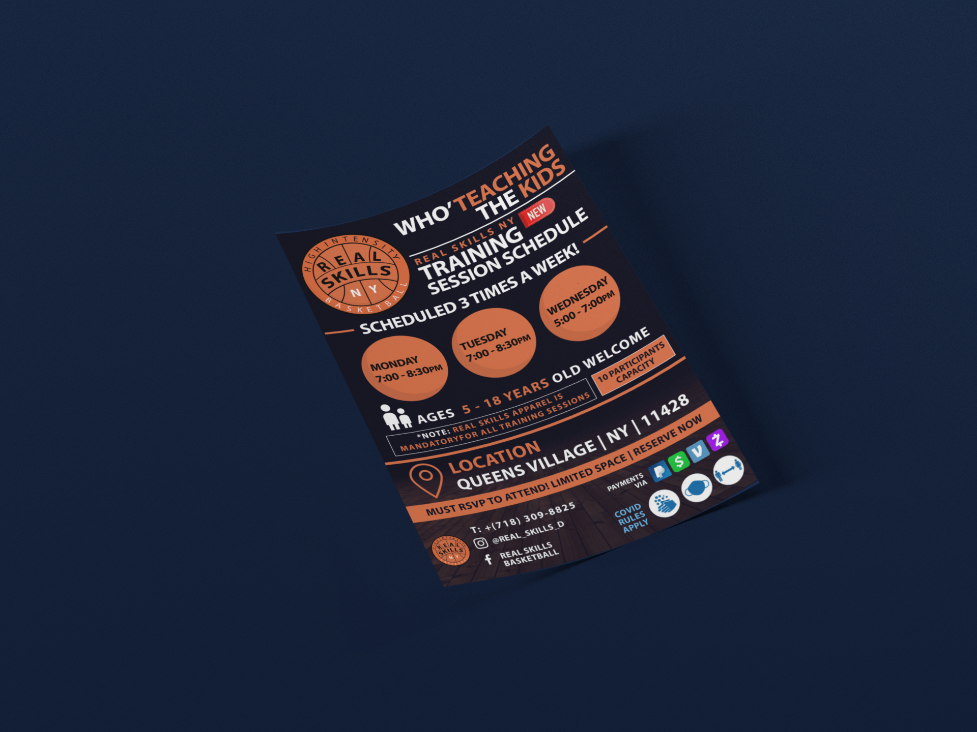 Real Skills NYC Flyer Design