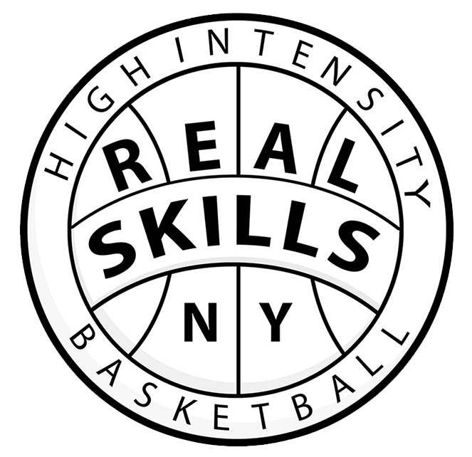 Real Skills NYC Monochrome White Logo