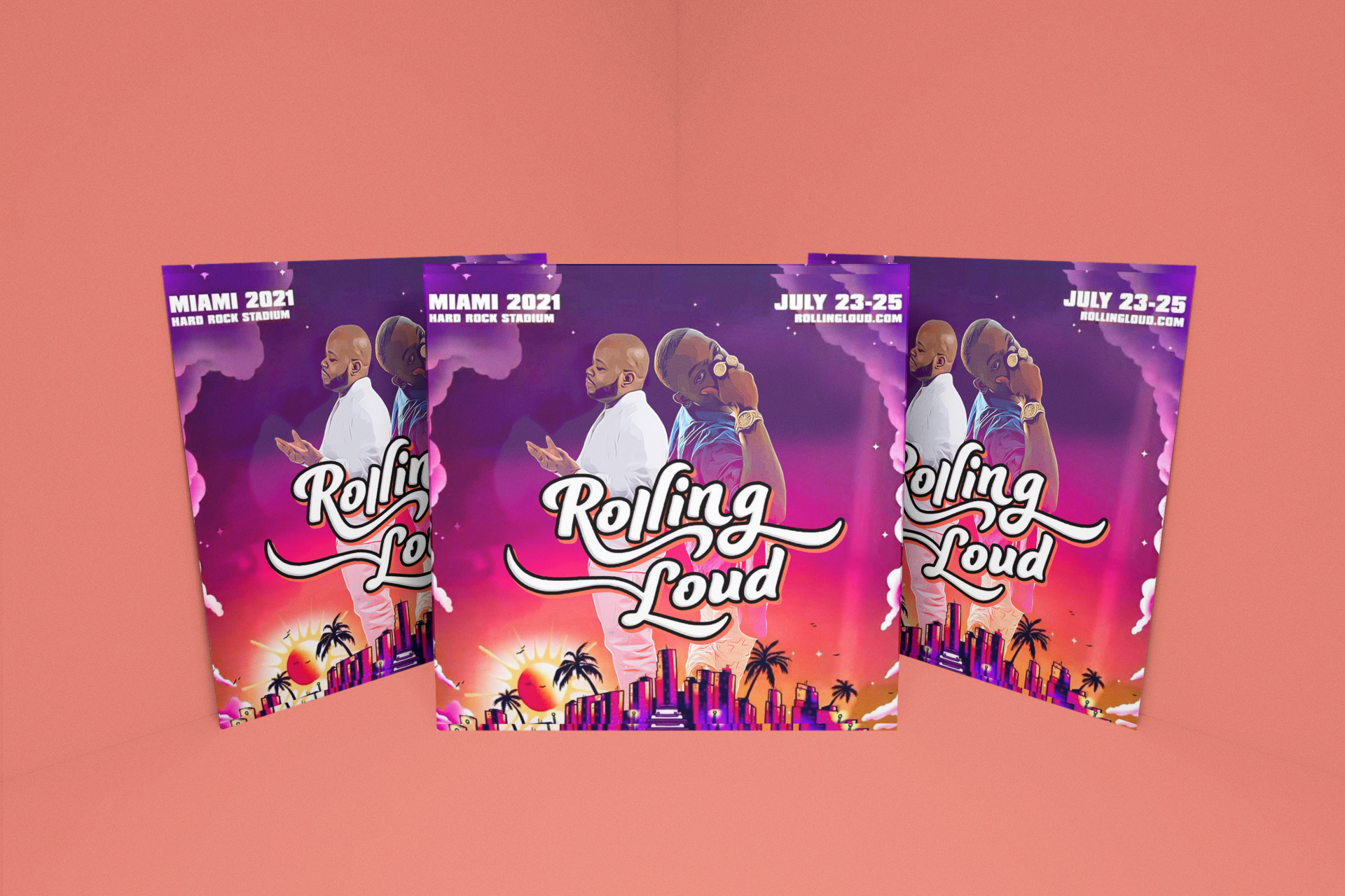 DJ Will Rolling Loud Miami Flyer Design