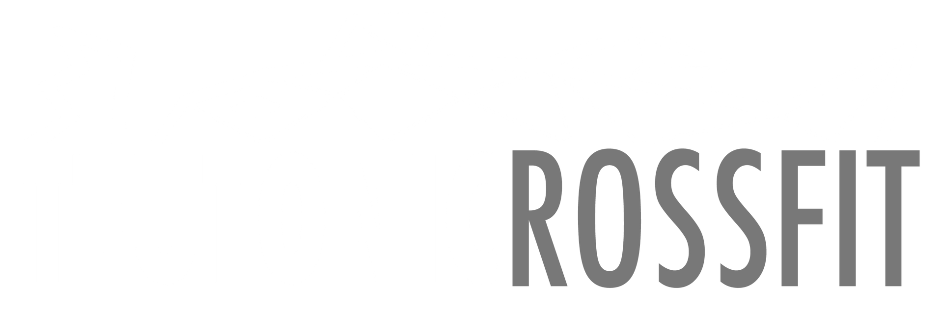 A logo for rossfit is shown on a white background.