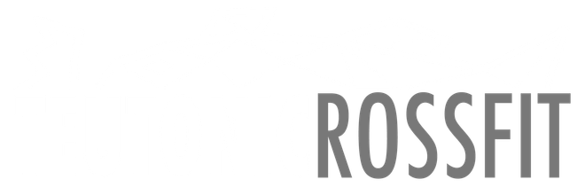 Auf weißem Hintergrund ist ein Logo für Rossfit zu sehen.