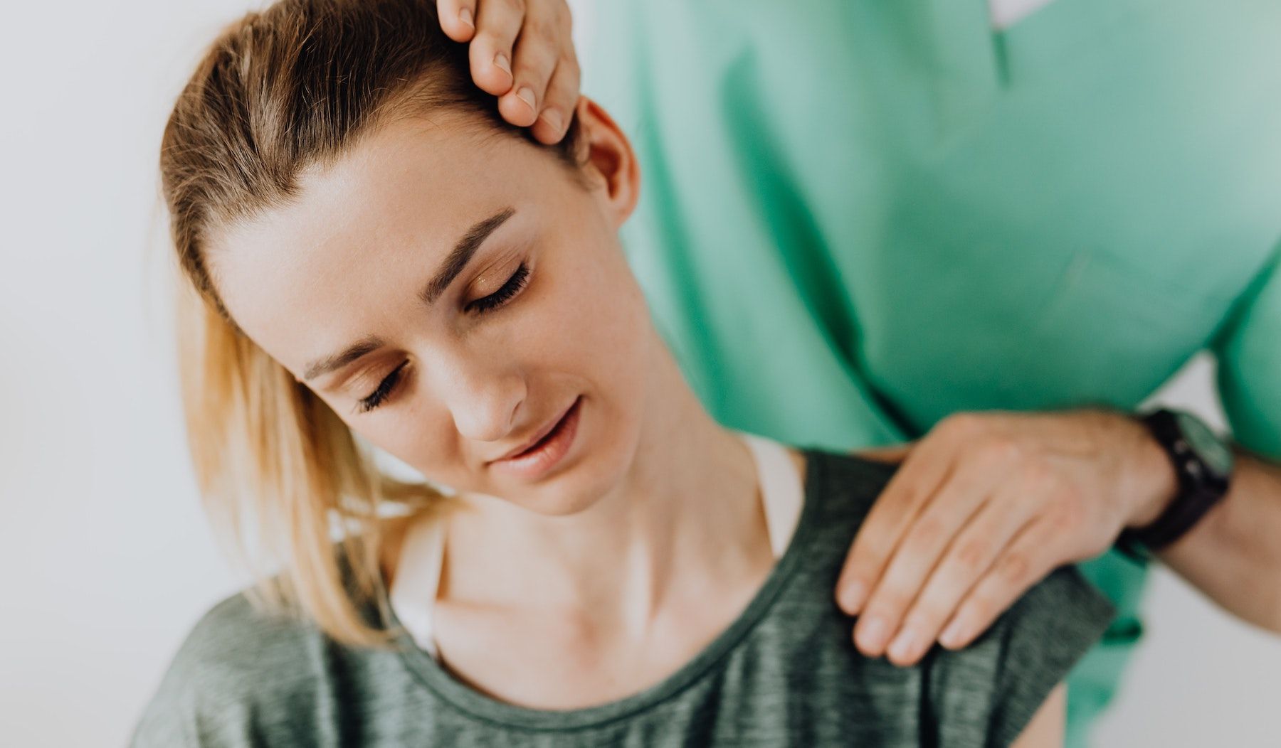 female neck exercise
