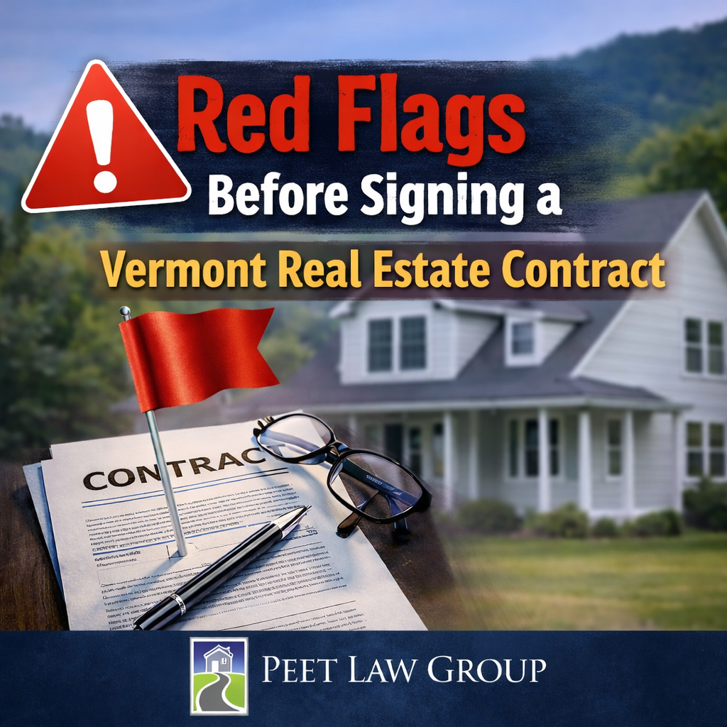 Vermont real estate Purchase and Sale Contract