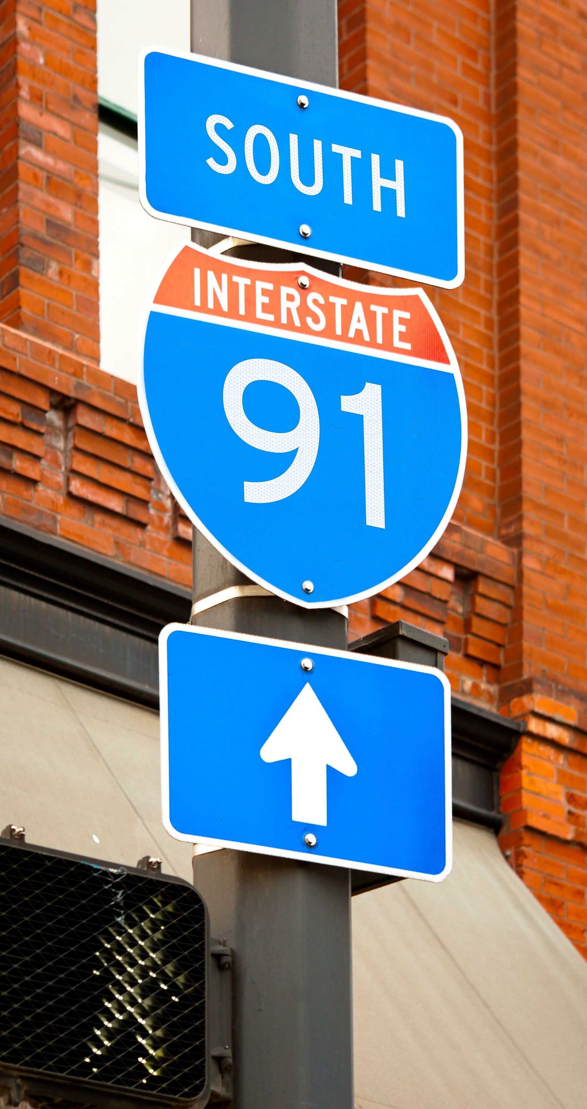 South 91 sign - Springfield, VT