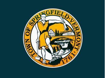 The seal of the town of springfield vermont