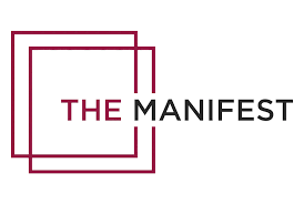 Logo for The Manifest consisting of the red text