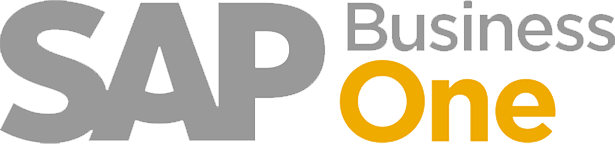 A logo for a company called sap business one