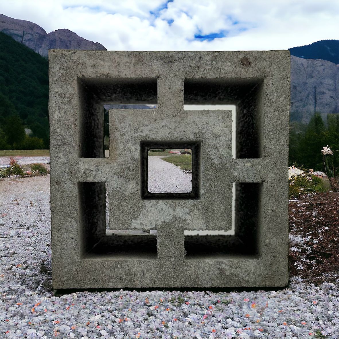 Breeze Block Style 3030 Square-in-Square