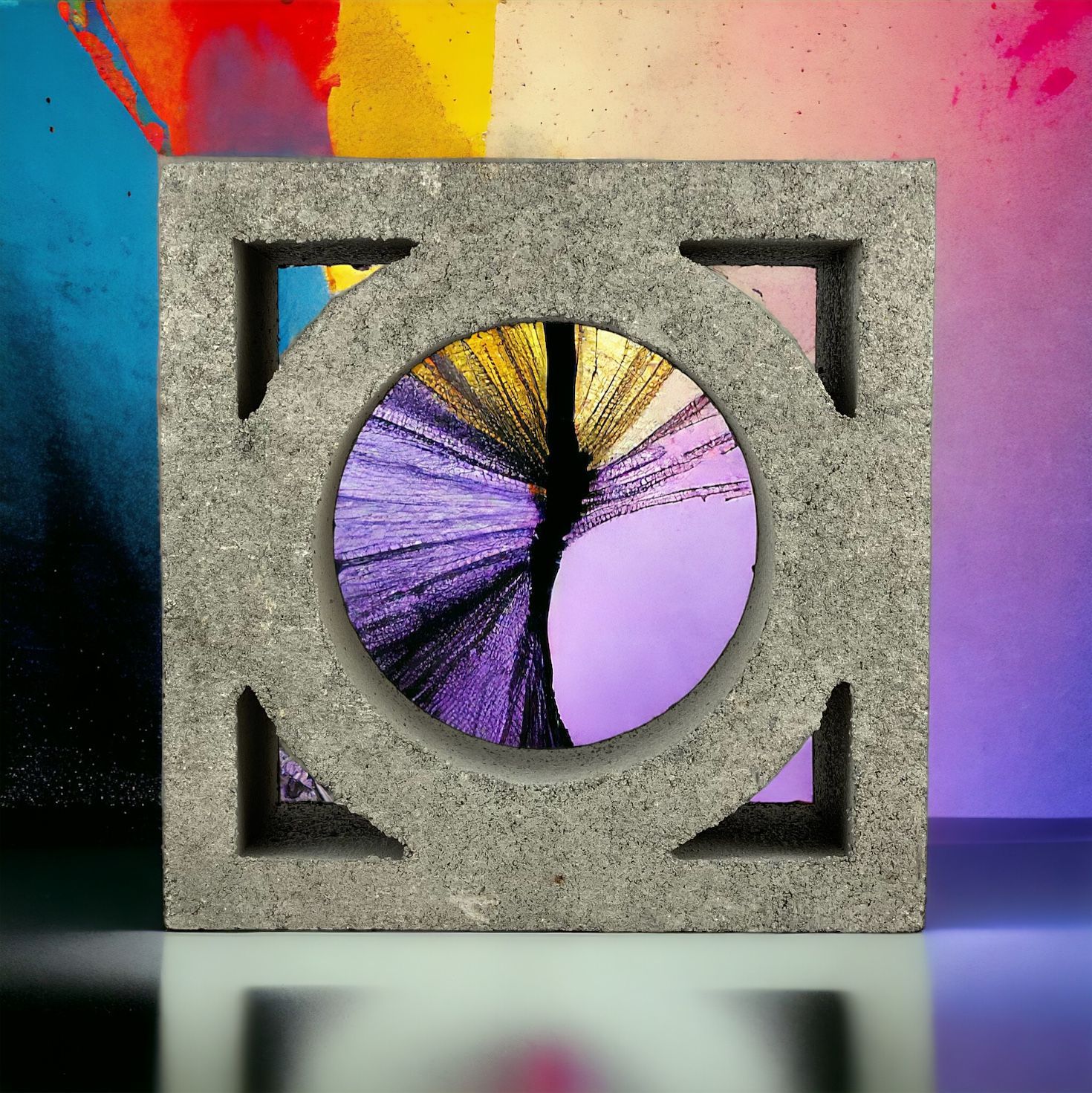 Breeze Block Style 1111 Circle-in-Square