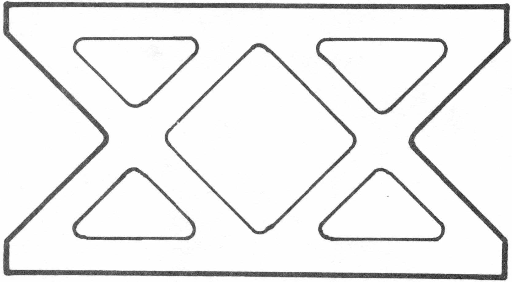 Breeze Block Style 1303 Double X
