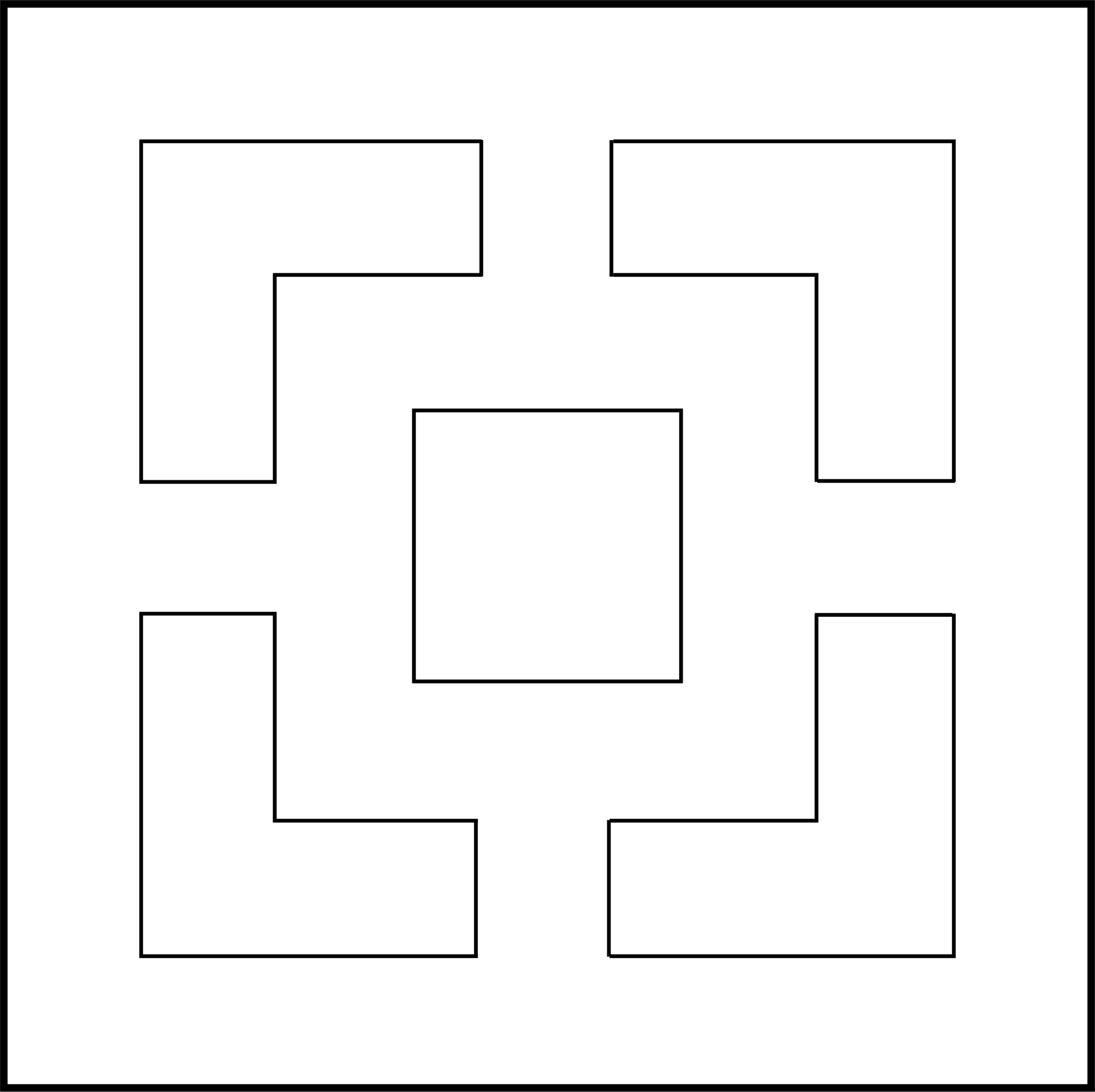 Breeze Block Style 3030 Square-in-Square