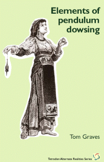 Book cover: woman in historical dress, holding a pendulum, title: 