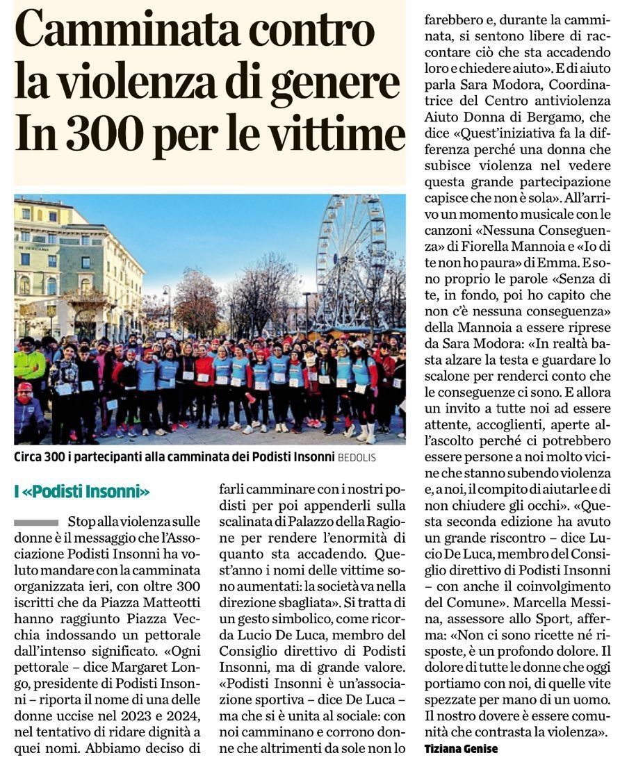 foto dell'articolo dell'Eco di Bergamo
