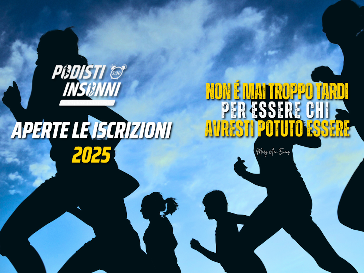 Anche a te piace farlo presto? Sono aperte le iscrizioni alla PODISTI INSONNI ASD per il 2025