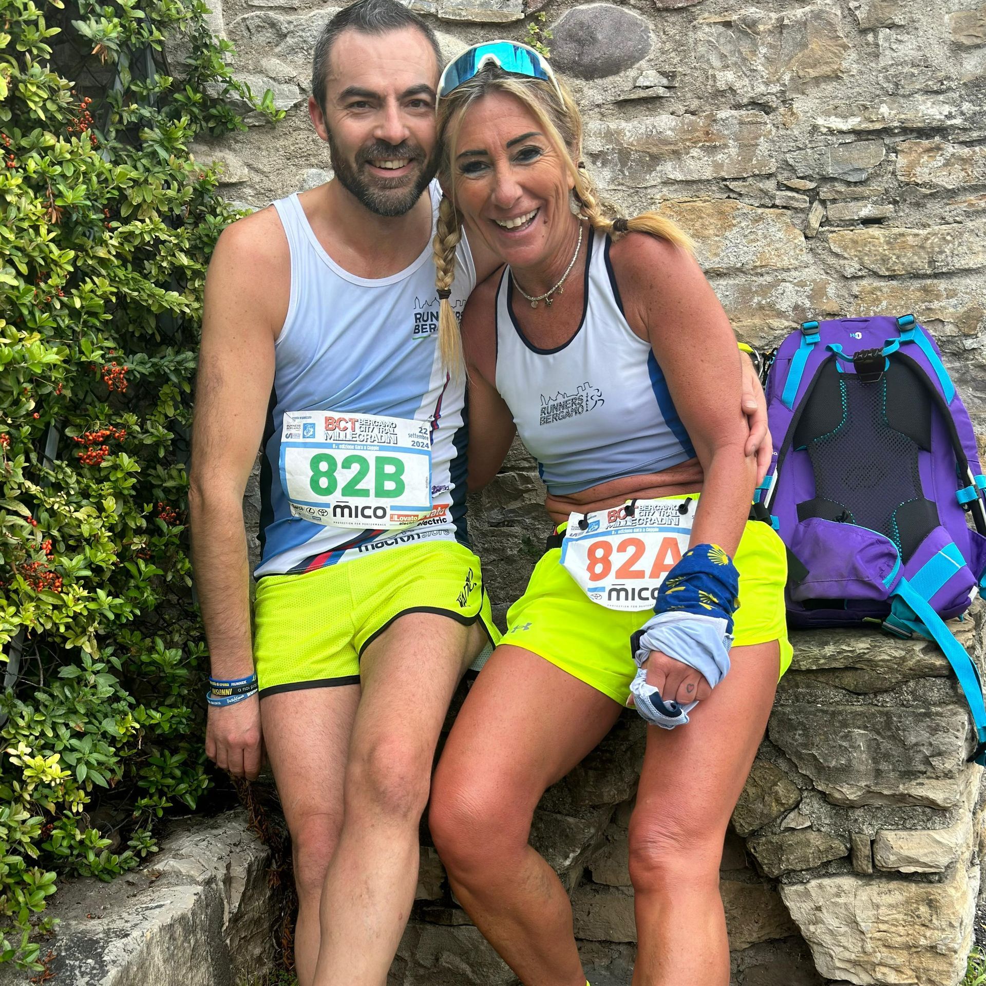 Foto della coppia Patrick Esposito e Lia Ratti che si riposa