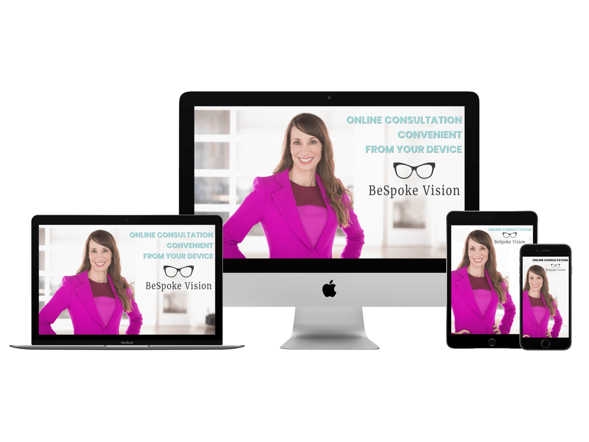 Dr. McGee's image on devices that can be used for virtual visits