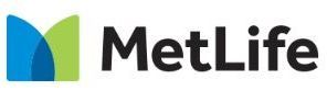 MetLife logo with blue and green icon and black text