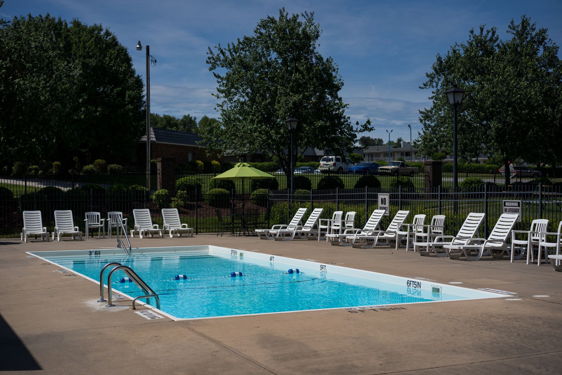 pool with deck