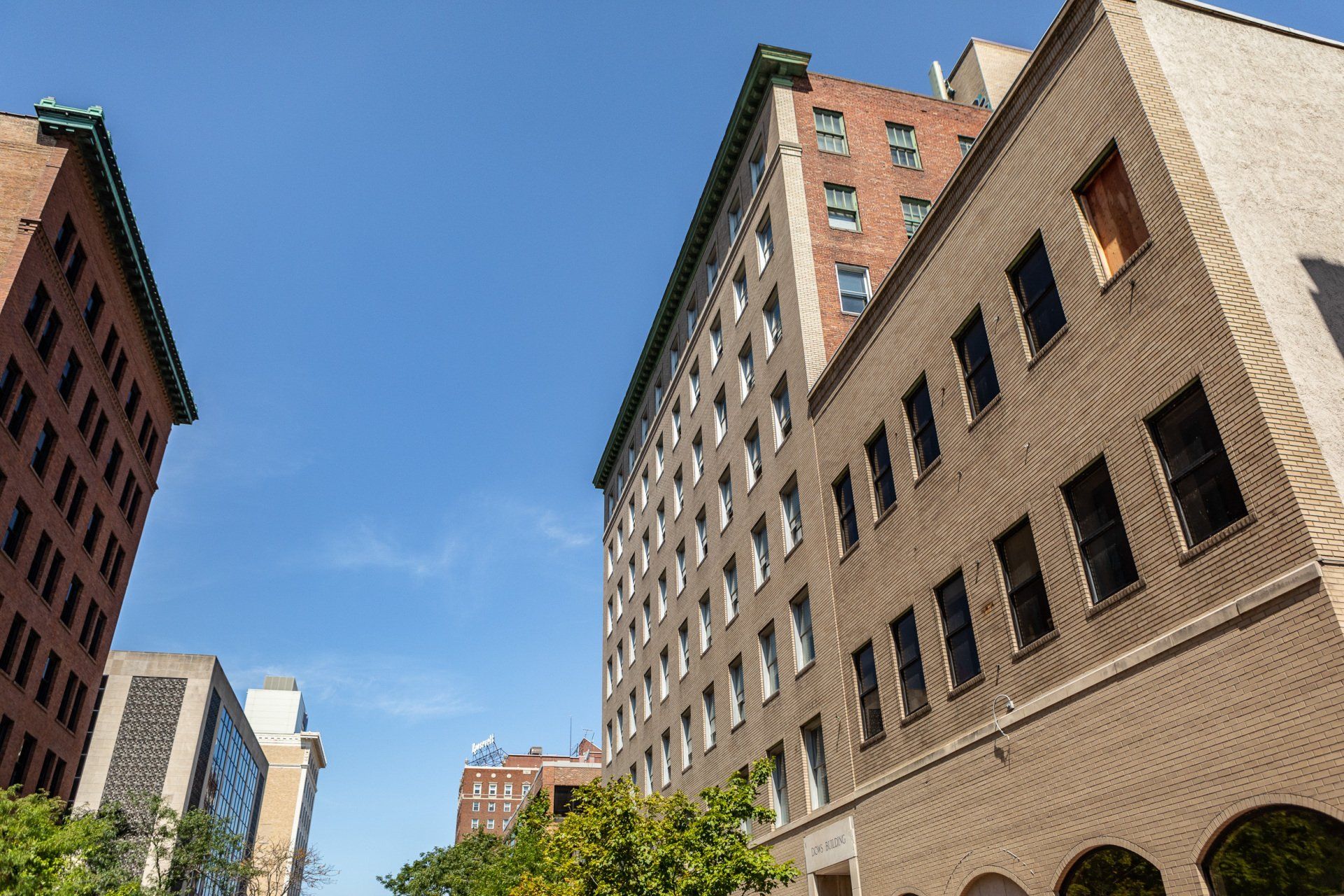 Exterior of Dows Building