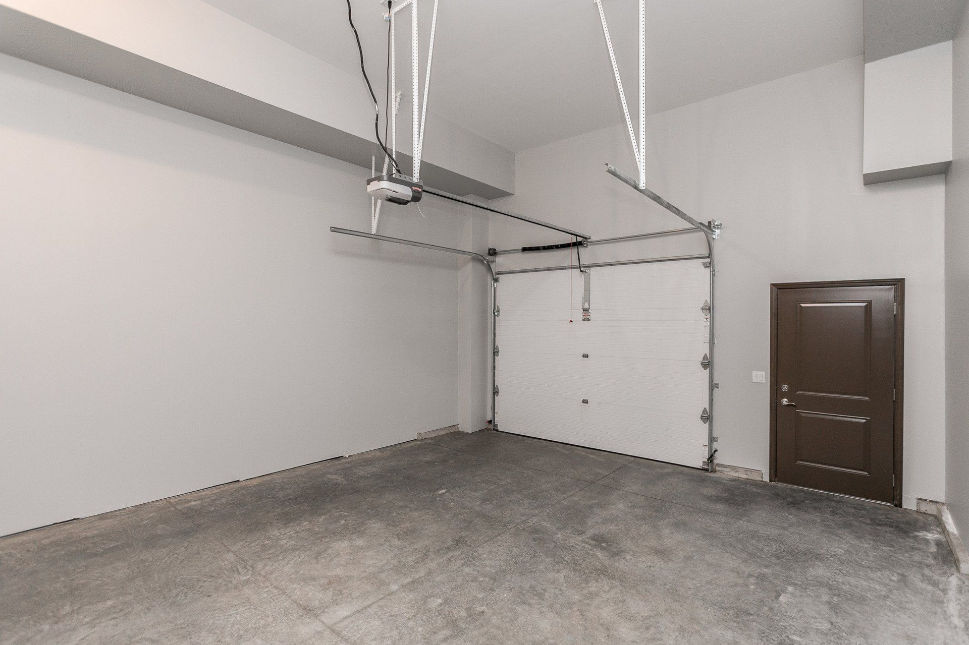 Interior of garage