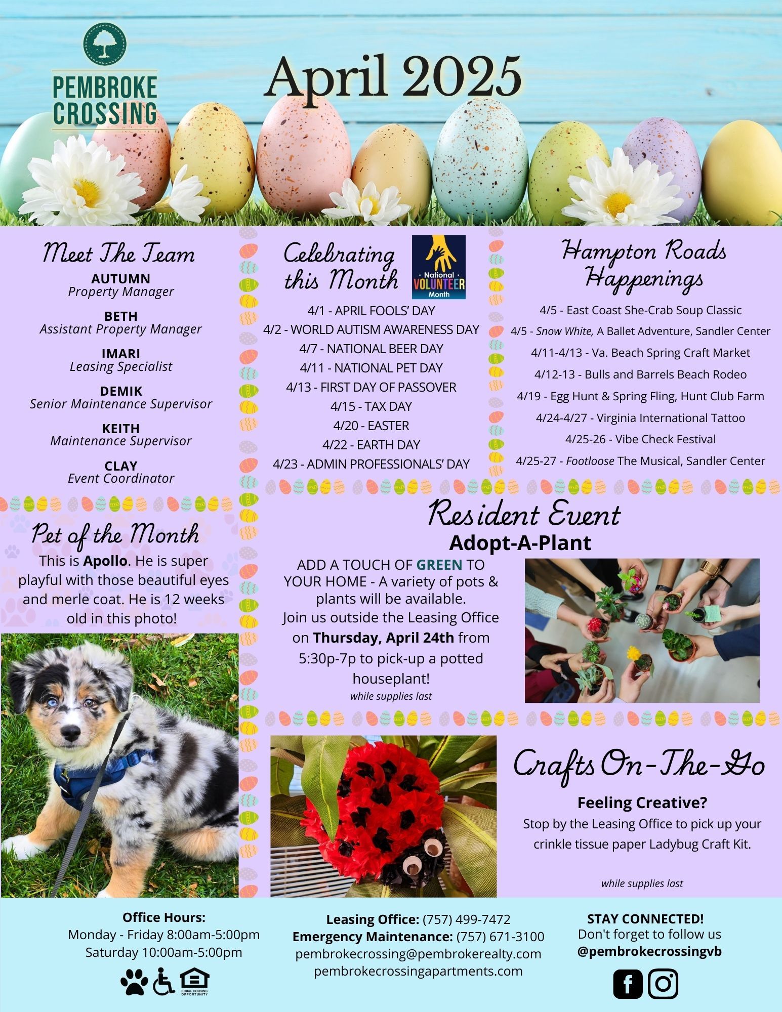 April 2025 Resident Newsletter