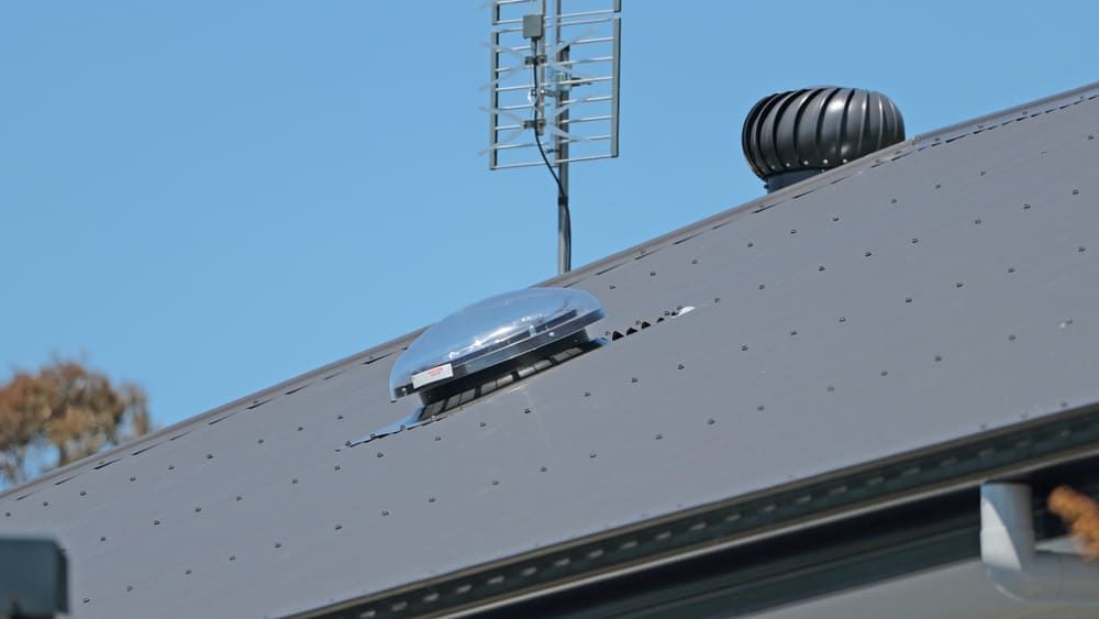 A Close Up Of A Roof With Skylight — Renovo Contractors In Monash, ACT