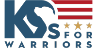 KS for Warriors logo with blue, red, and gold stars and stripes
