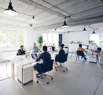 mobiliario, muebles, metálico, trabajo, oficina