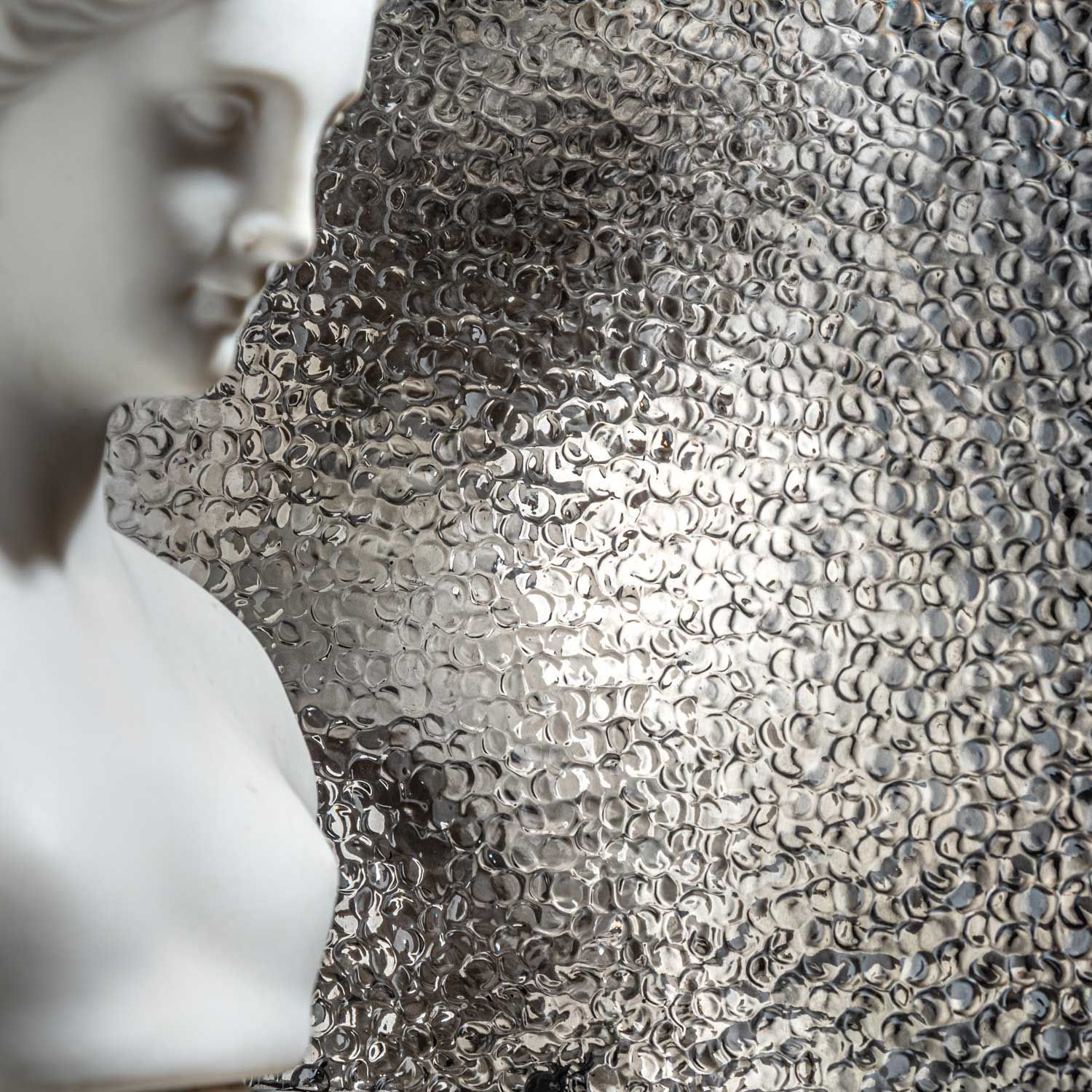hammered antique mirror