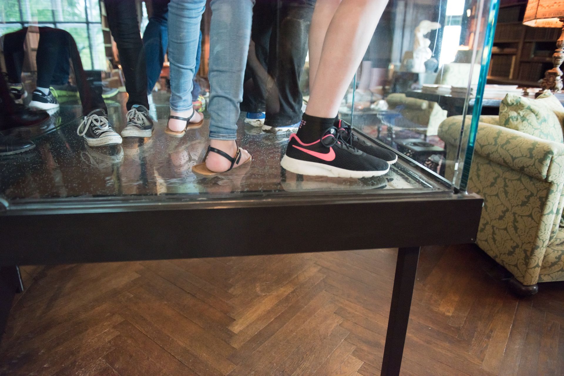FDR museum glass flooring