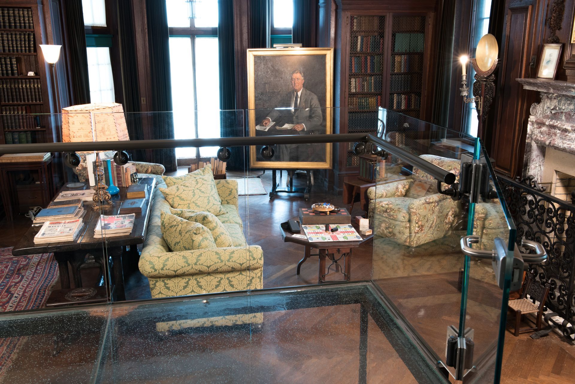 FDR museum glass flooring