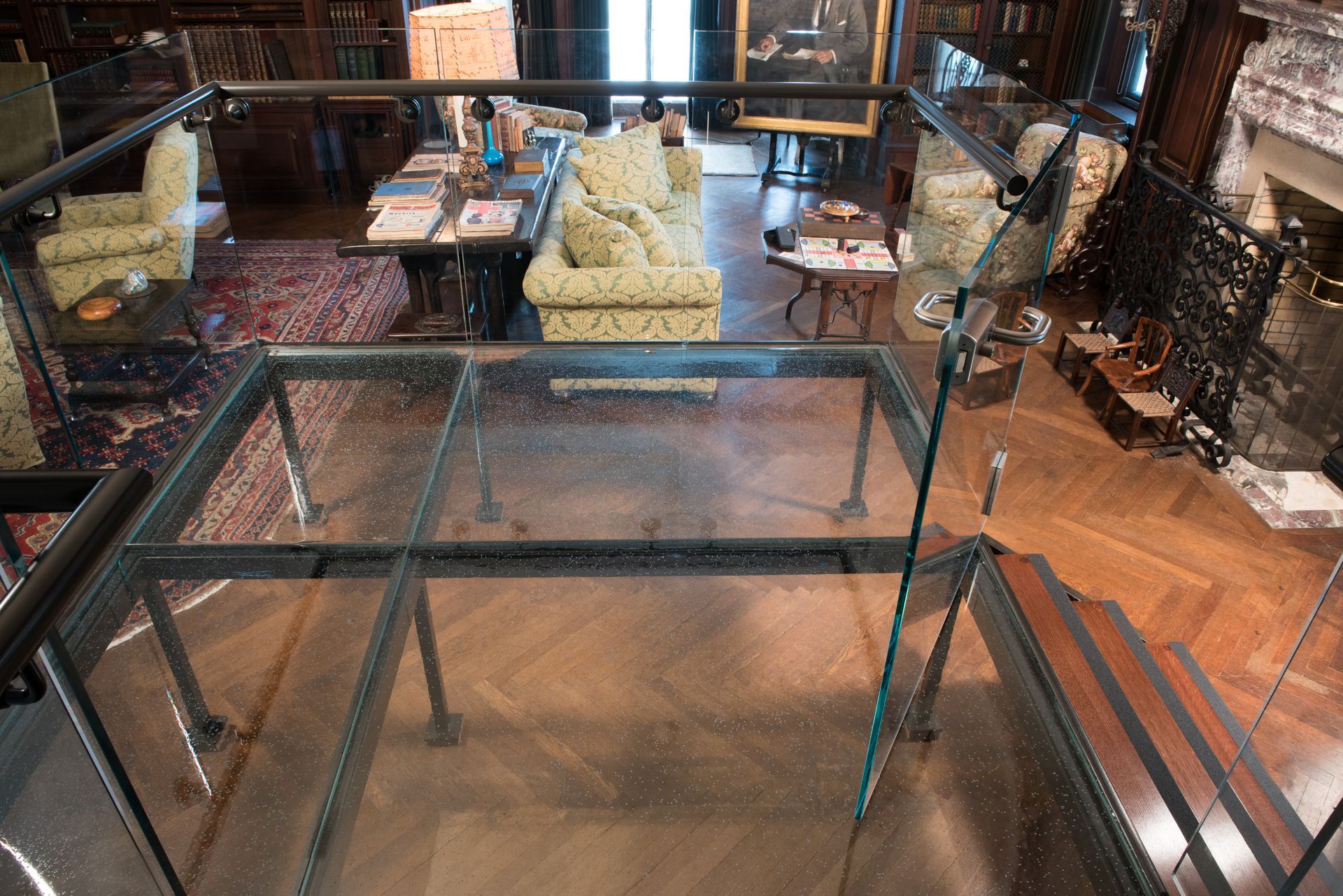 FDR museum glass flooring