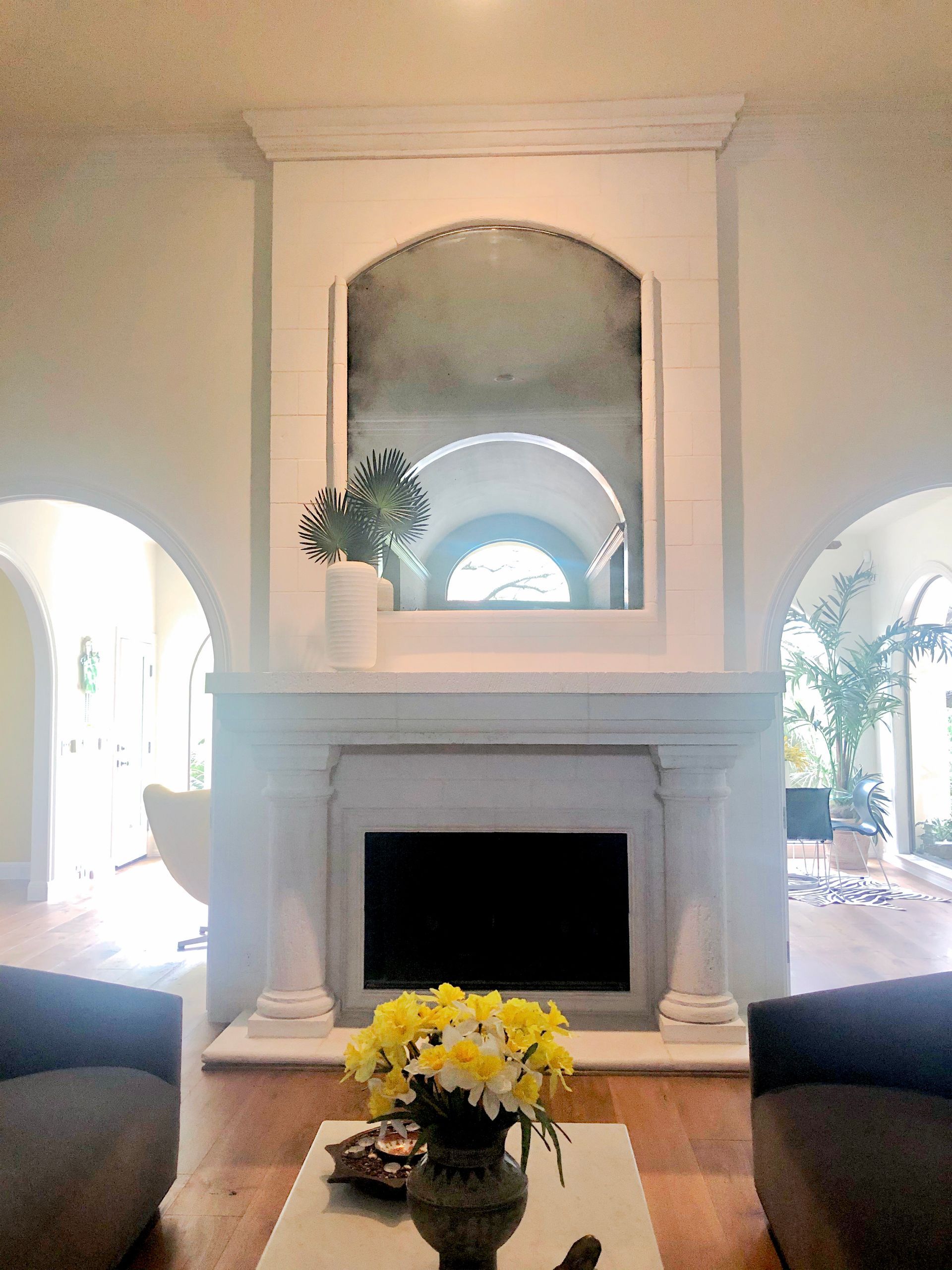 antique mirror at four seasons hotel