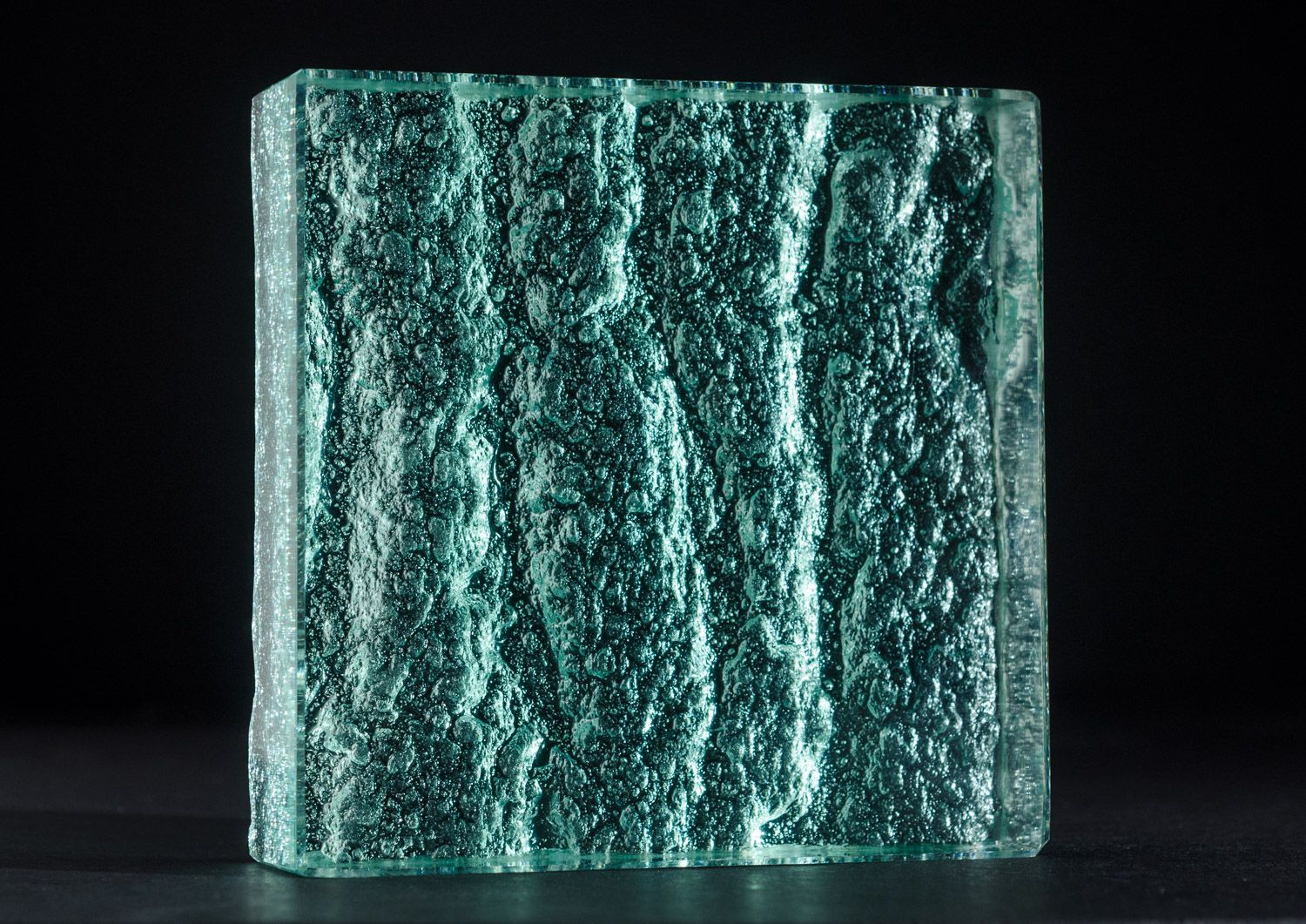 textured glass counter top