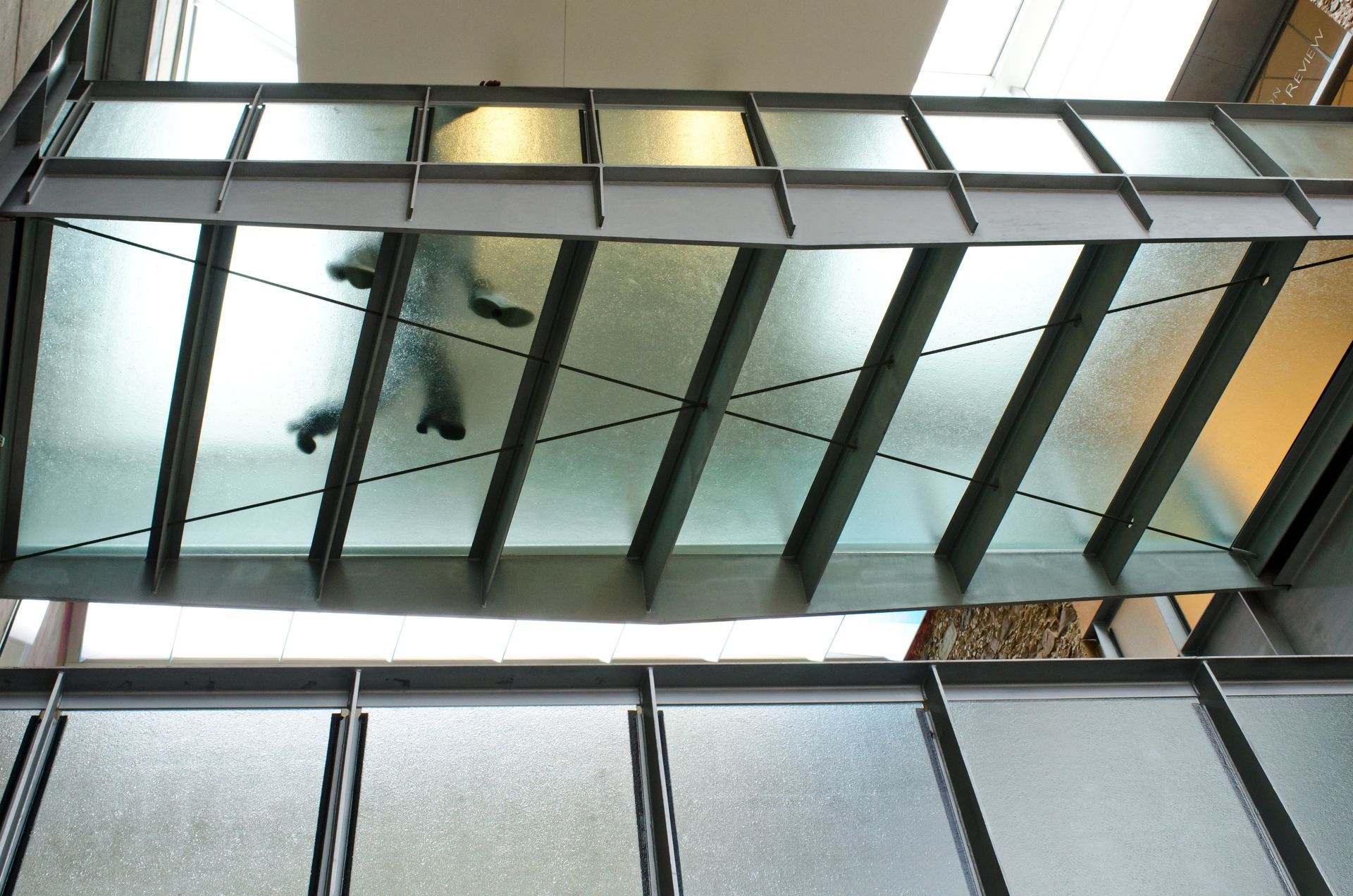 glass flooring bridge OKC Federal project