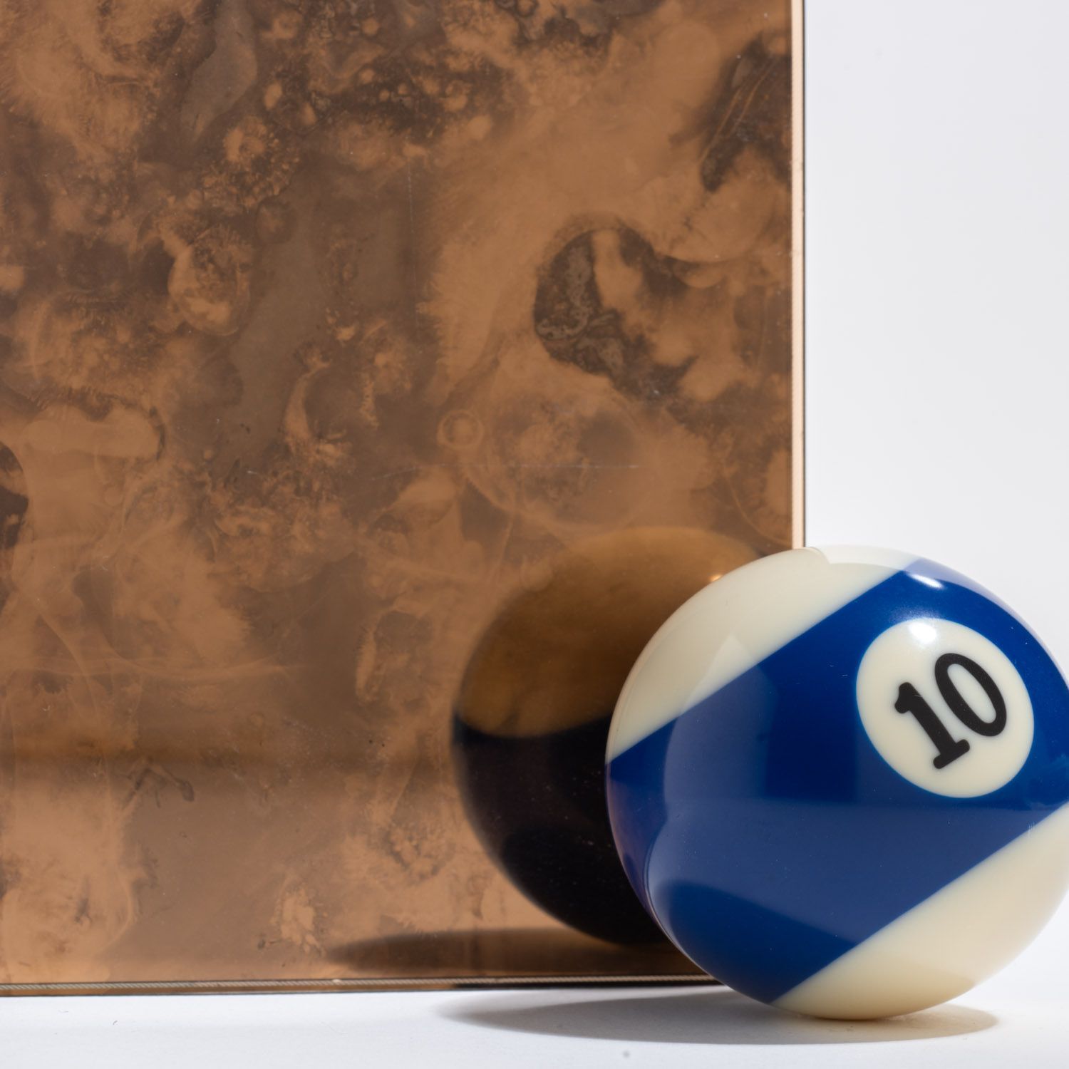 A billiards ball labeled