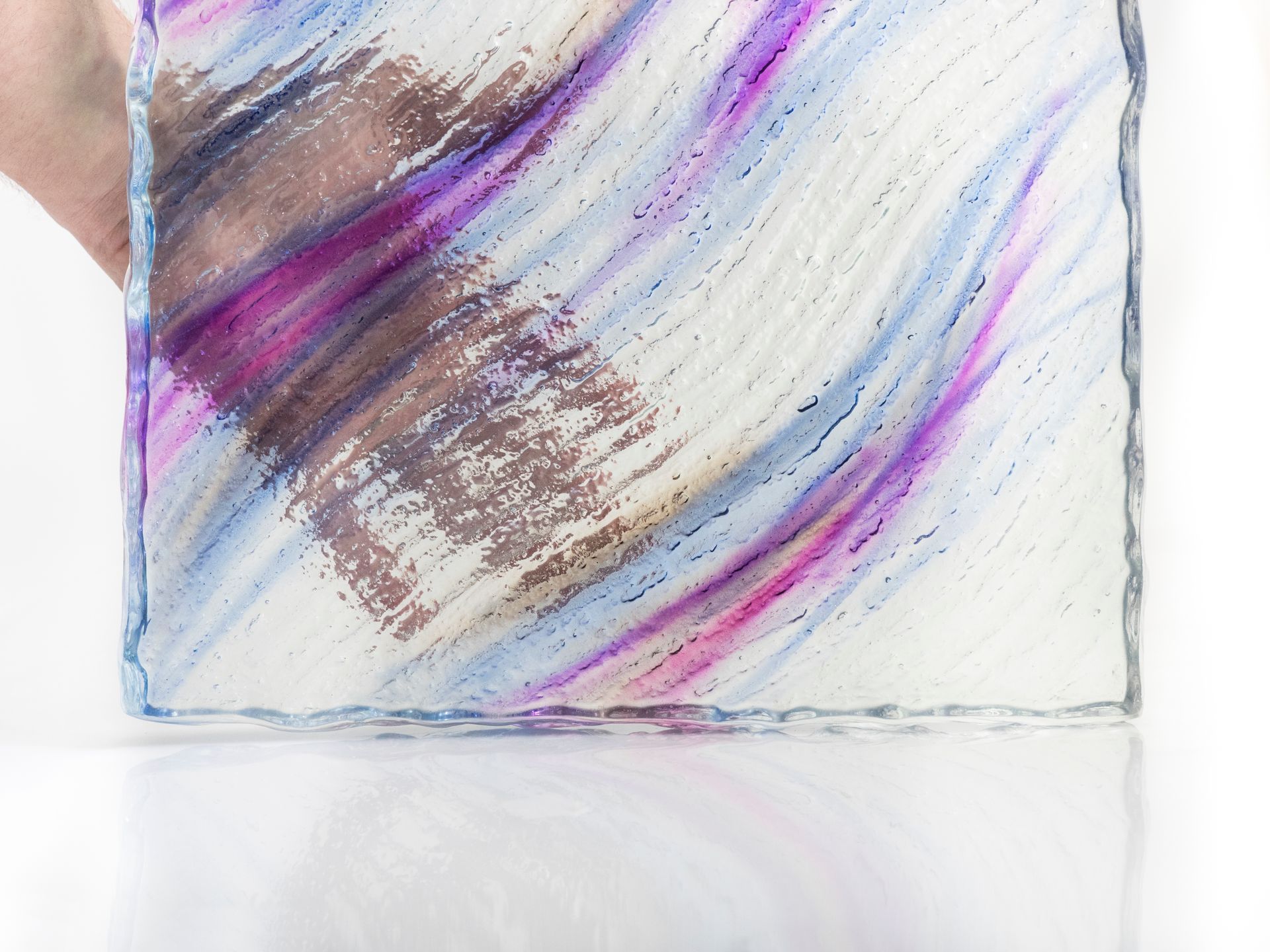 TCG thick glass with added color