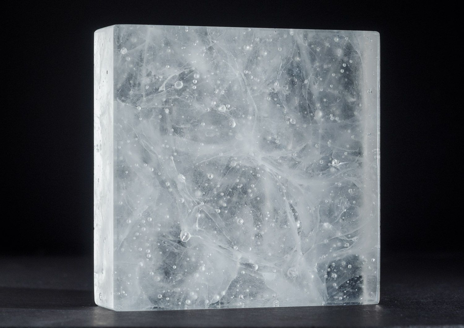 smoke texture glass counter top