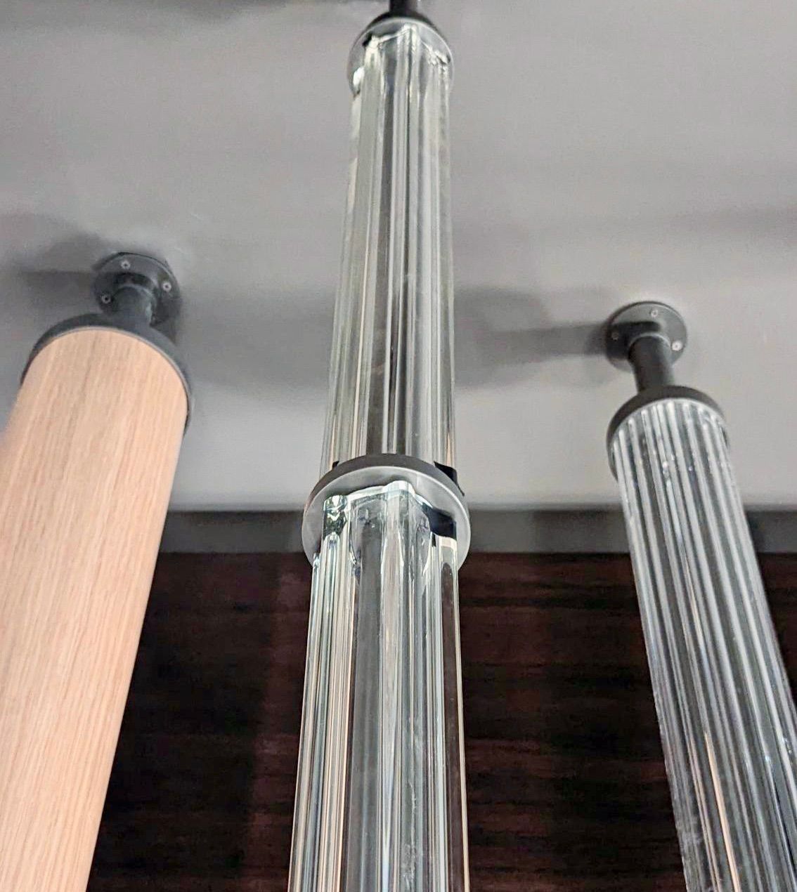 glass tubes made from cast glass