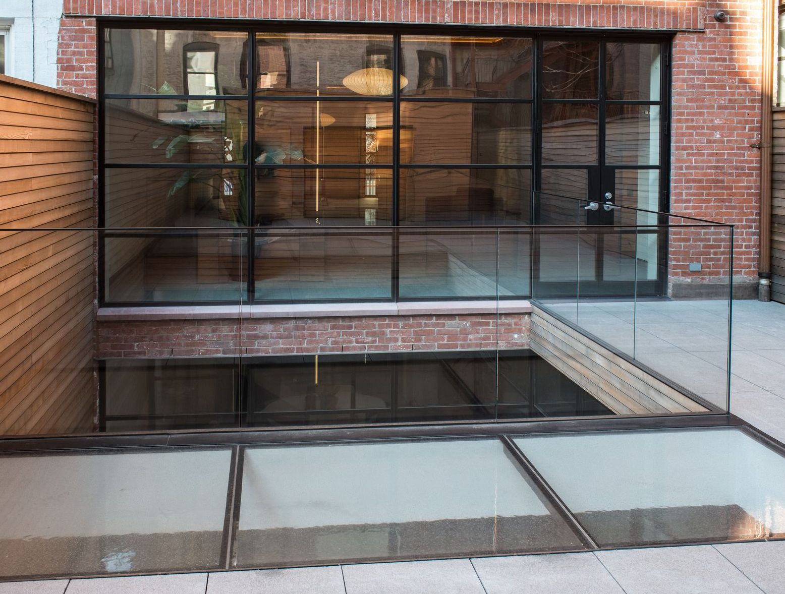 walkable glass skylight west 9th st, nyc
