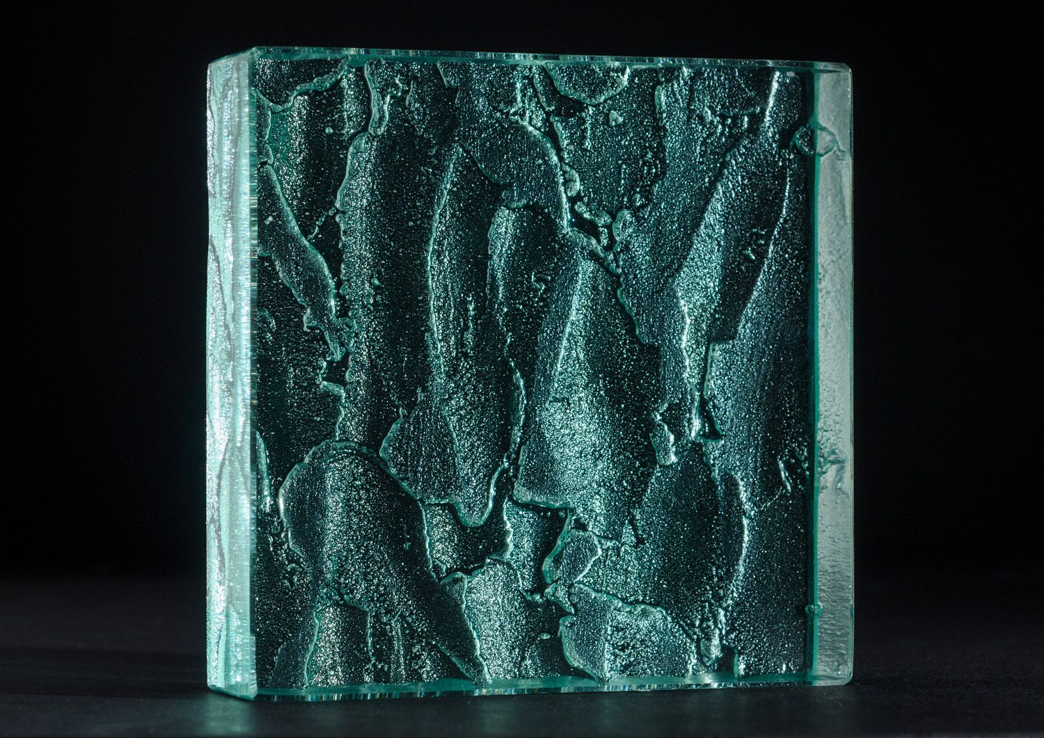 wooded texture glass counter top