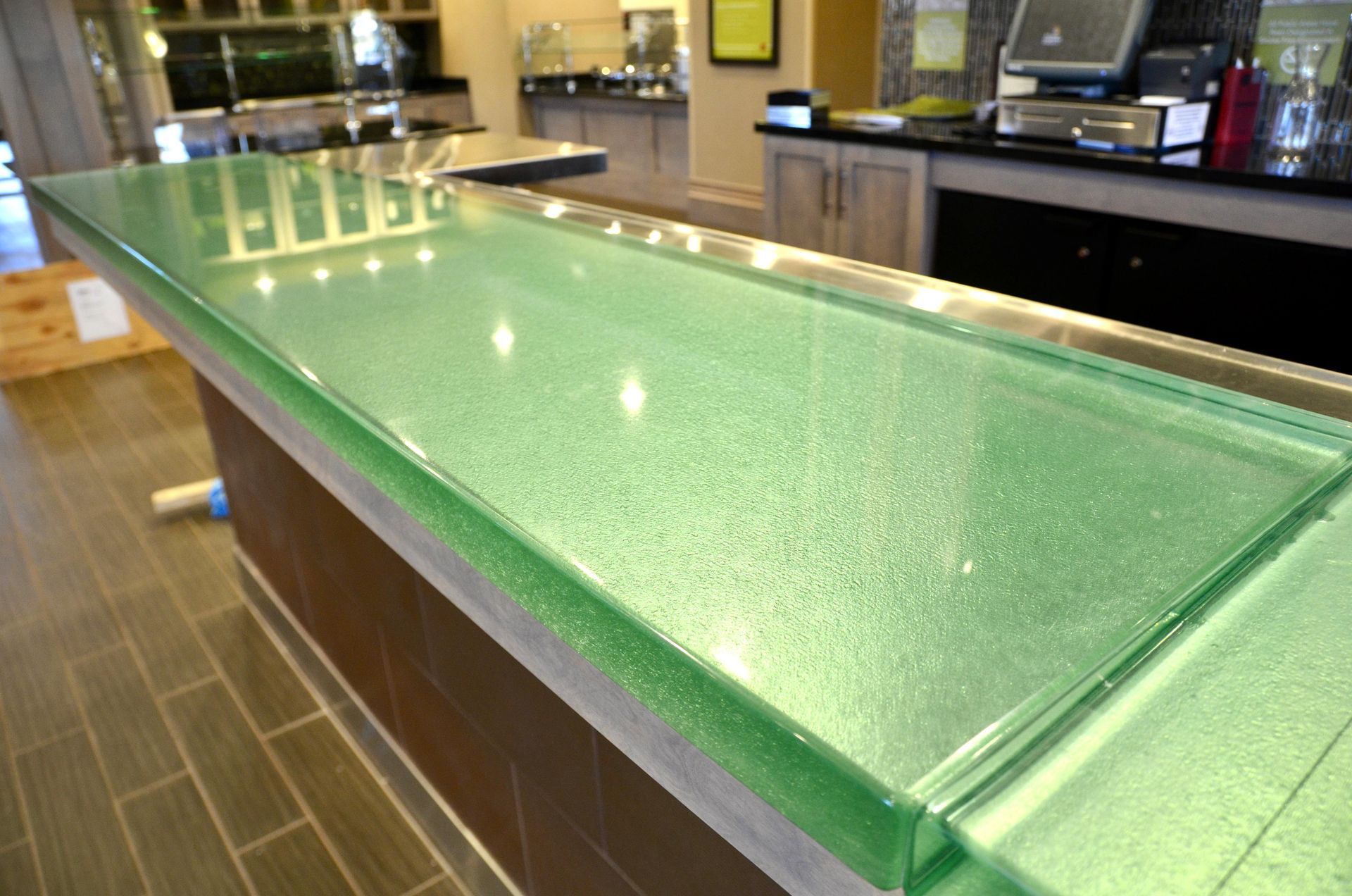 glass counter top bar