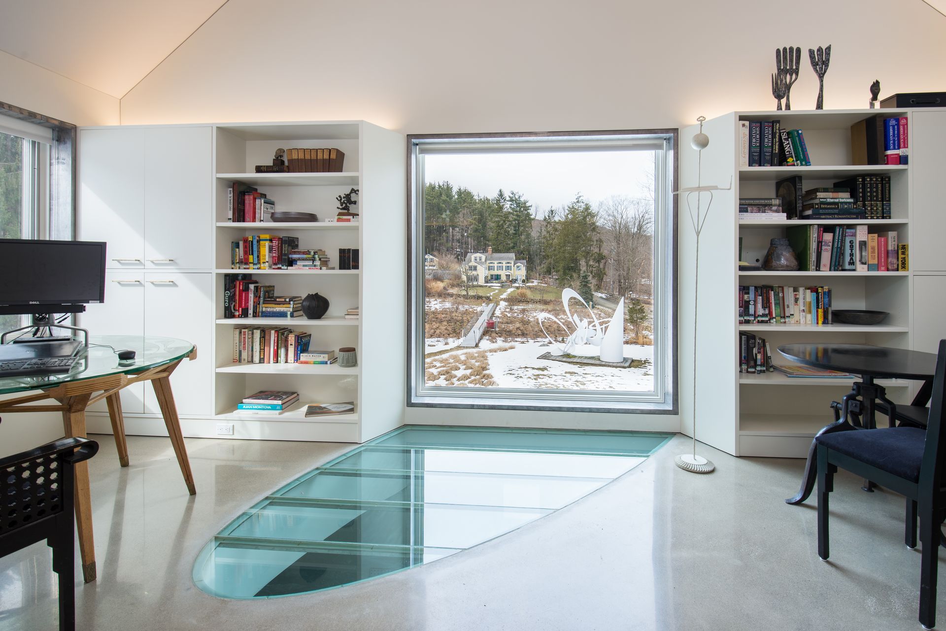 Interior glass flooring that was engineered with weight load in mind. Interior glass flooring that was engineered with weight load in mind.