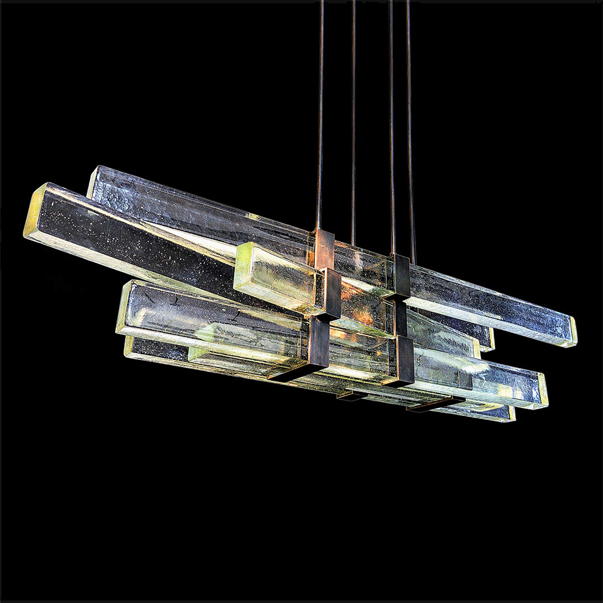 molten cast glass