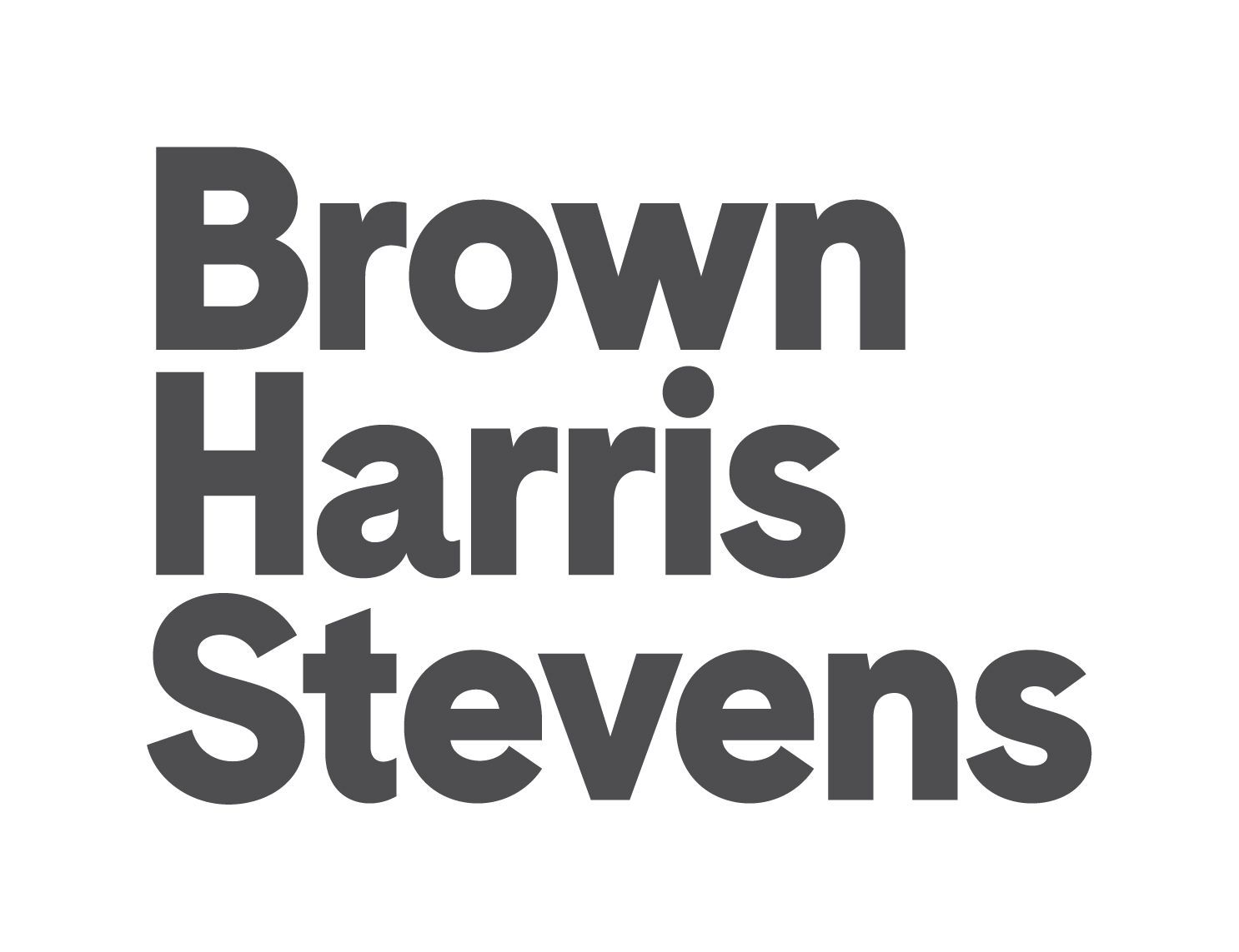 The company logo for Brown Harris Stevens in dark gray text on a white background.