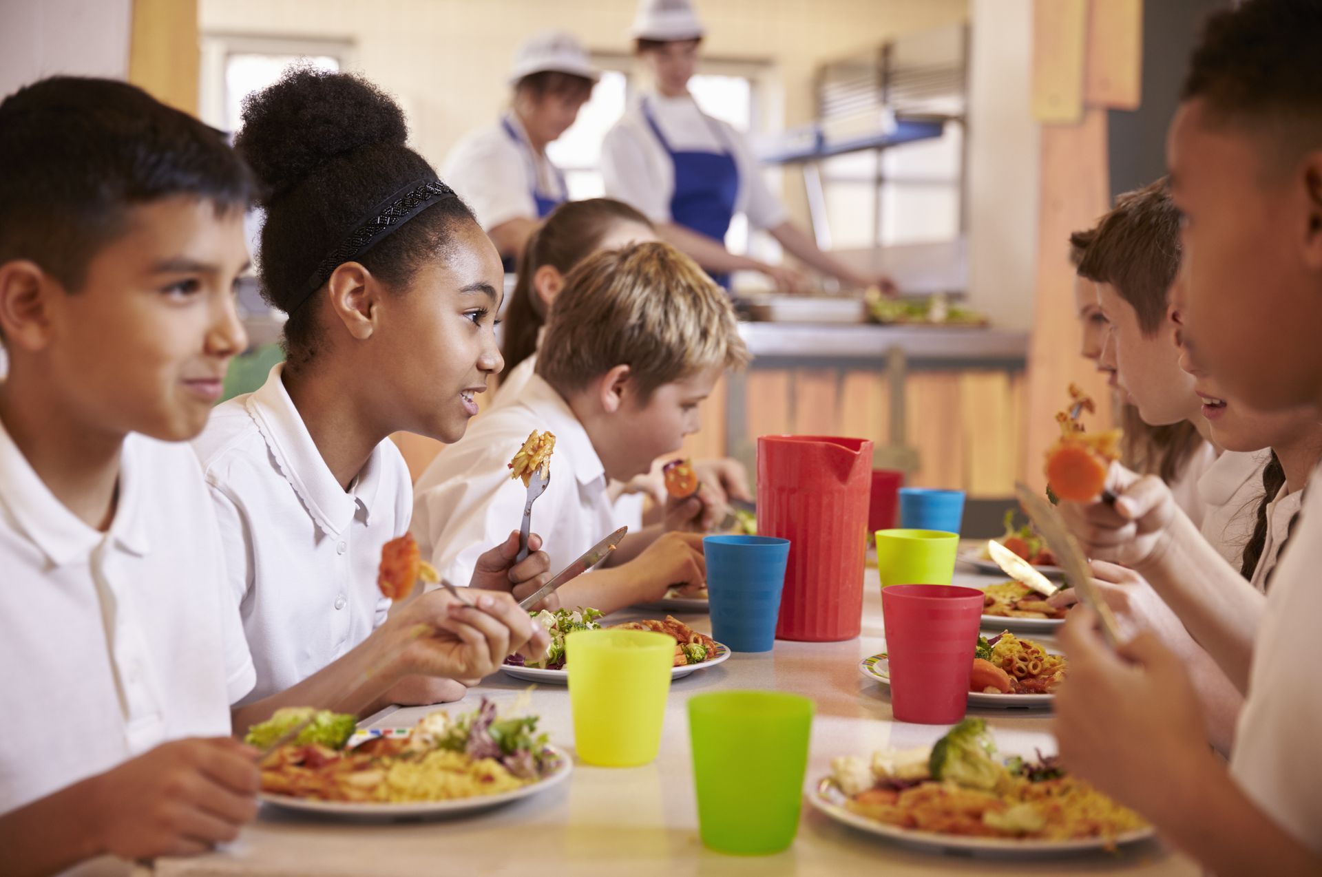 Healthy primary school lunch