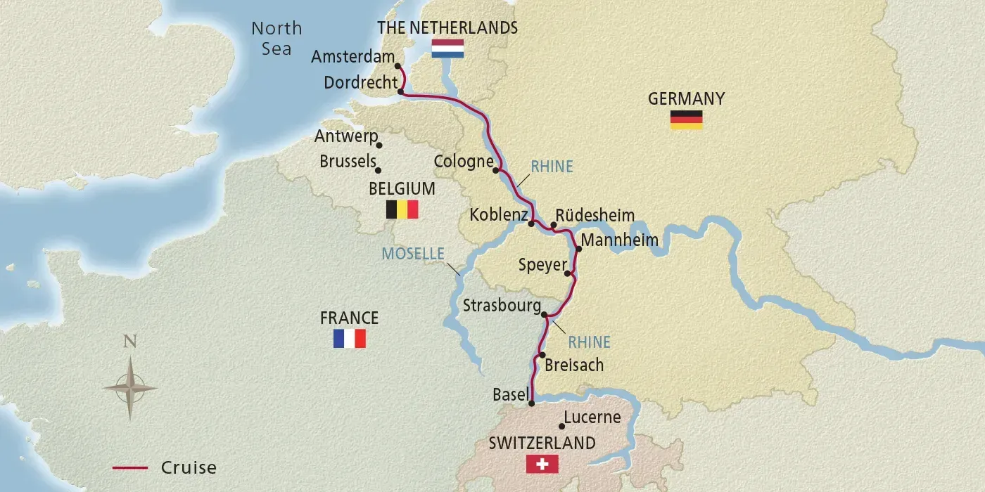 Click on the map to see the daily itinerary
